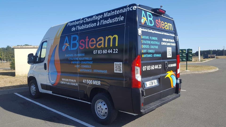 Camion AB Steam, plombier chauffagiste à Mer (41)